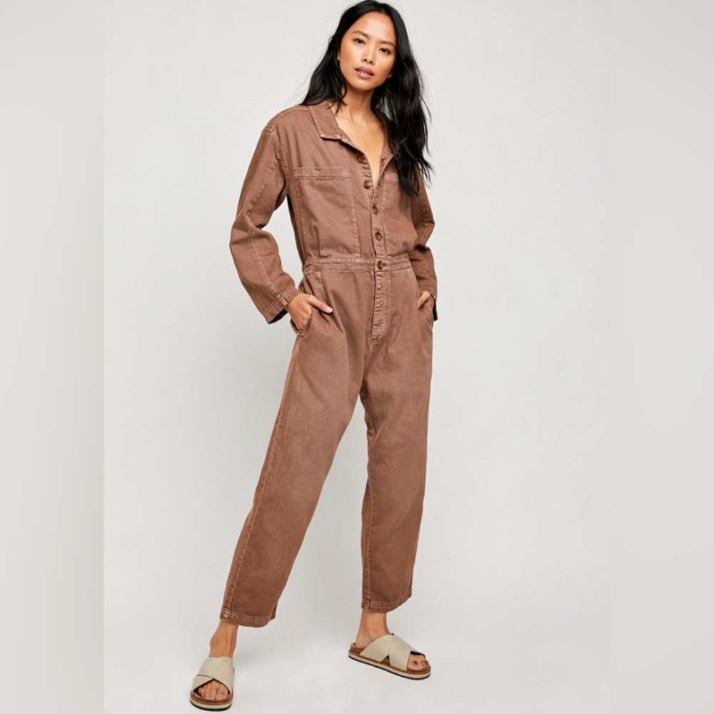 Free People Brown Jumpsuit - Picture 4 of 11